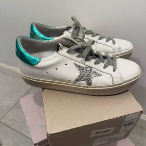 Golden Goose Hi Star Classic sneakers silver teal white